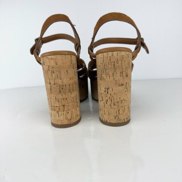 FREE PEOPLE Plateforme Lisbon Maryjane Daim Suede Brandy Retro 60-70βs Boho 39 - Picture 4 of 12